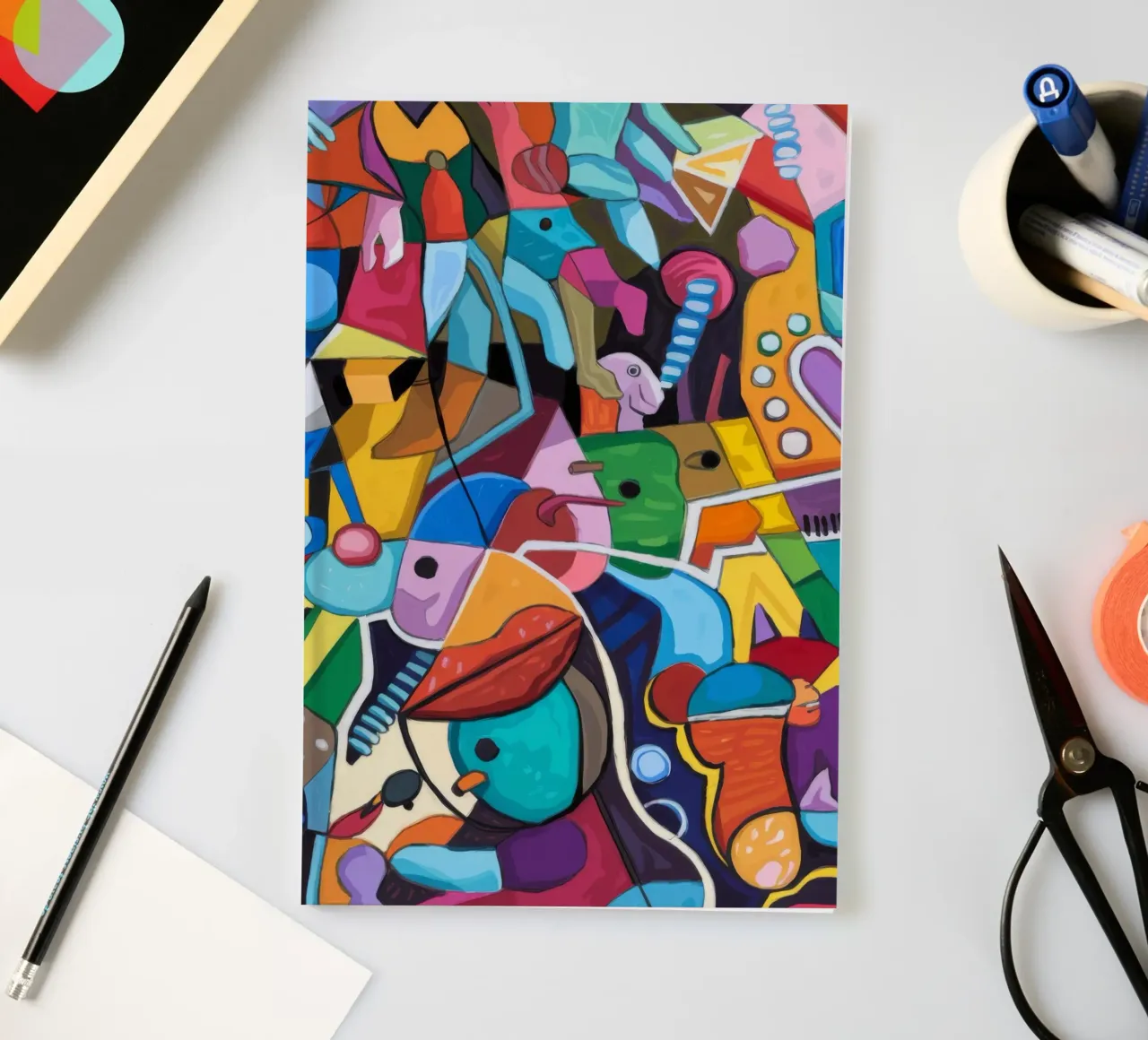 Lively Abstract Kaleidoscope notebook by Monarco Virtuoso
