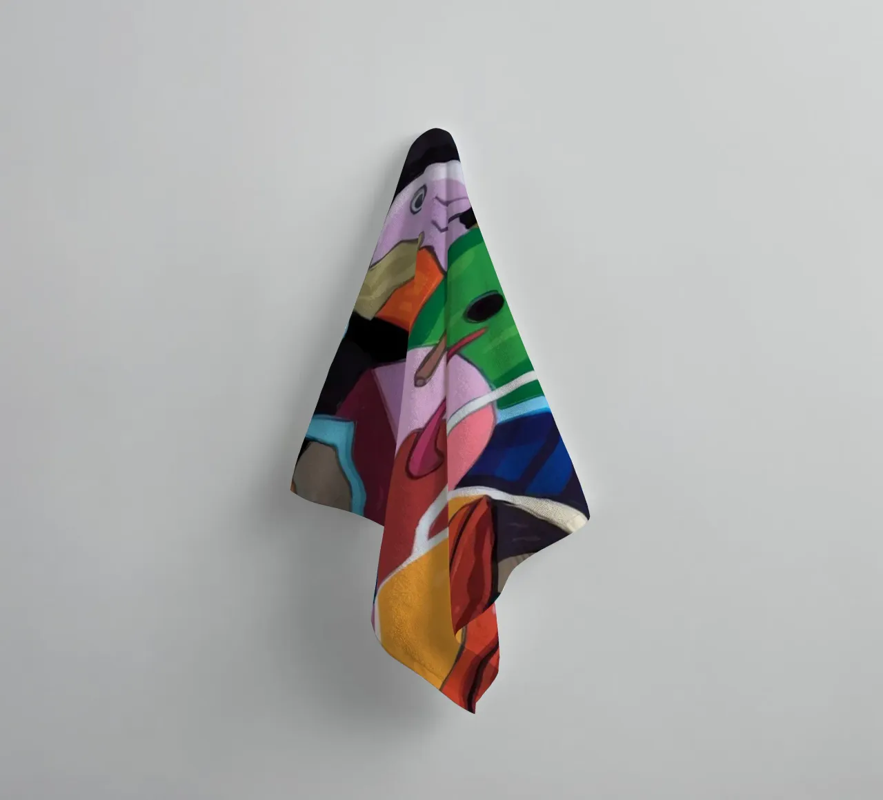 Lively Abstract Kaleidoscope towel by Monarco Virtuoso