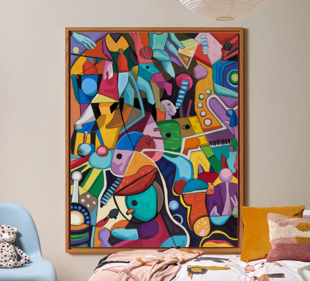 Lively Abstract Kaleidoscope alu-dibond by Monarco Virtuoso