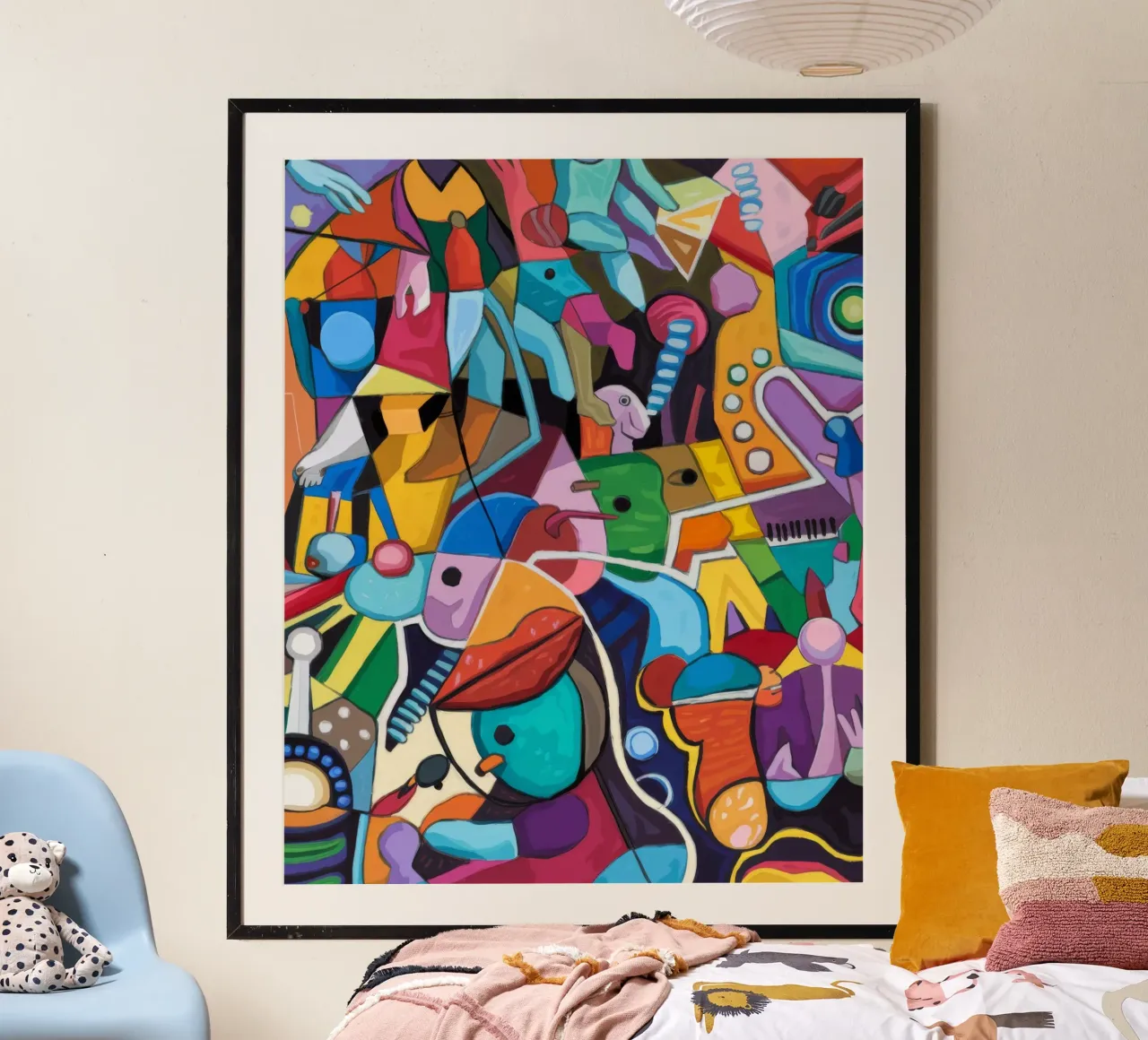 Lively Abstract Kaleidoscope poster by Monarco Virtuoso