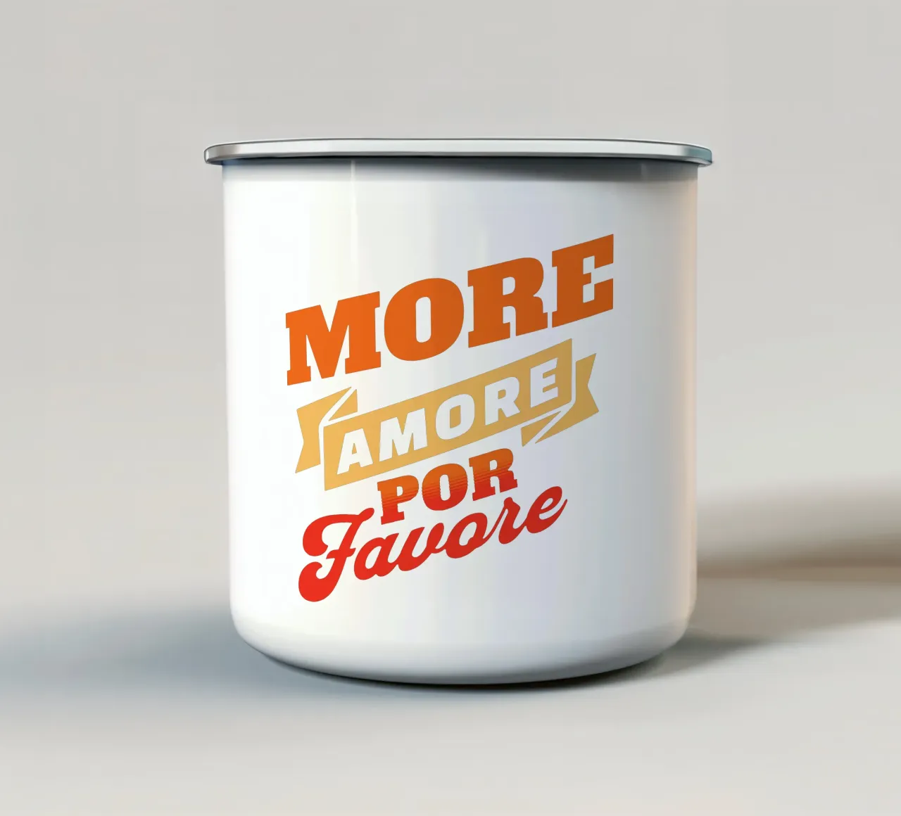 Altro Amore por Favore tazza in smalto da Gunawan Rb