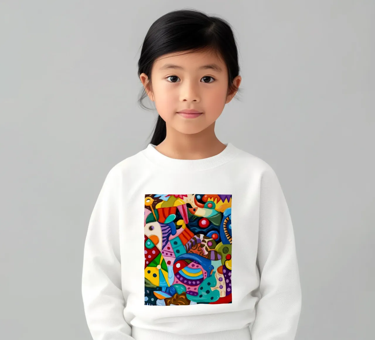 Energiek abstract wonderland kinder sweatshirt van Monarco Virtuoso