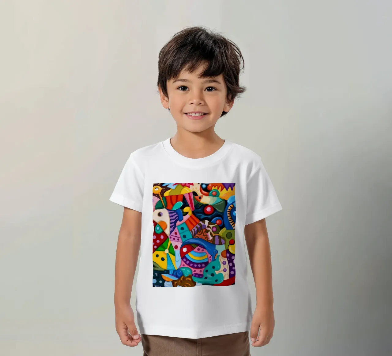 Energetic Abstract Wonderland kids t-shirt by Monarco Virtuoso
