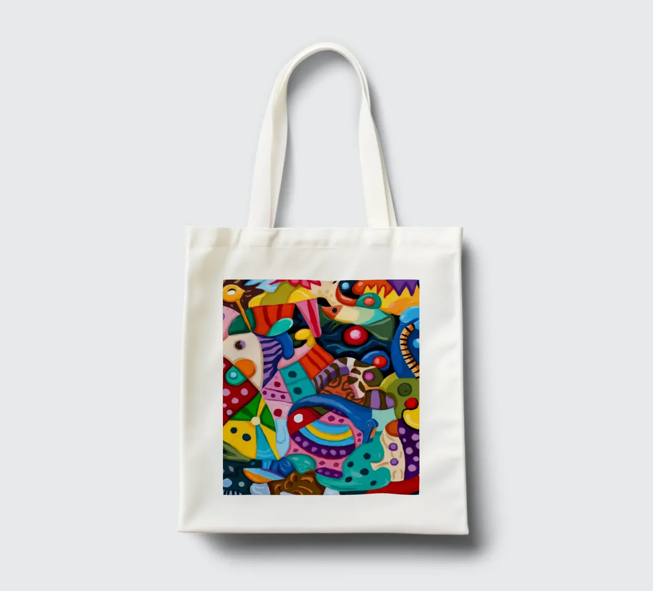 Energetic Abstract Wonderland tote bag by Monarco Virtuoso