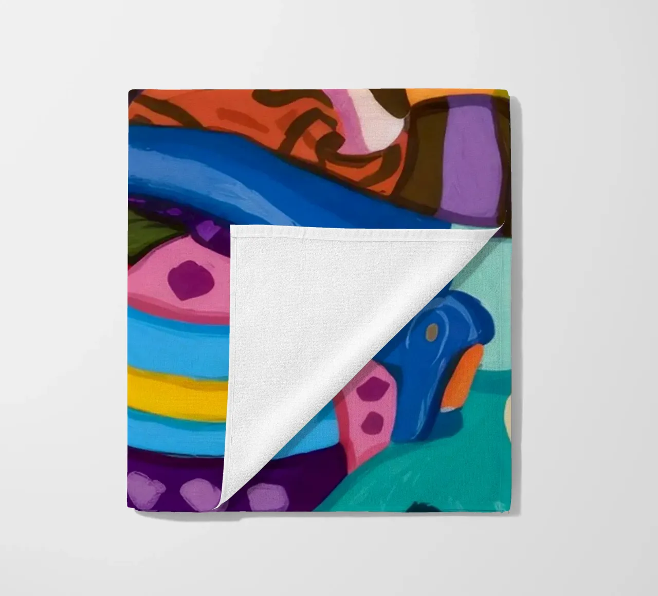 Energetic Abstract Wonderland beach towel by Monarco Virtuoso