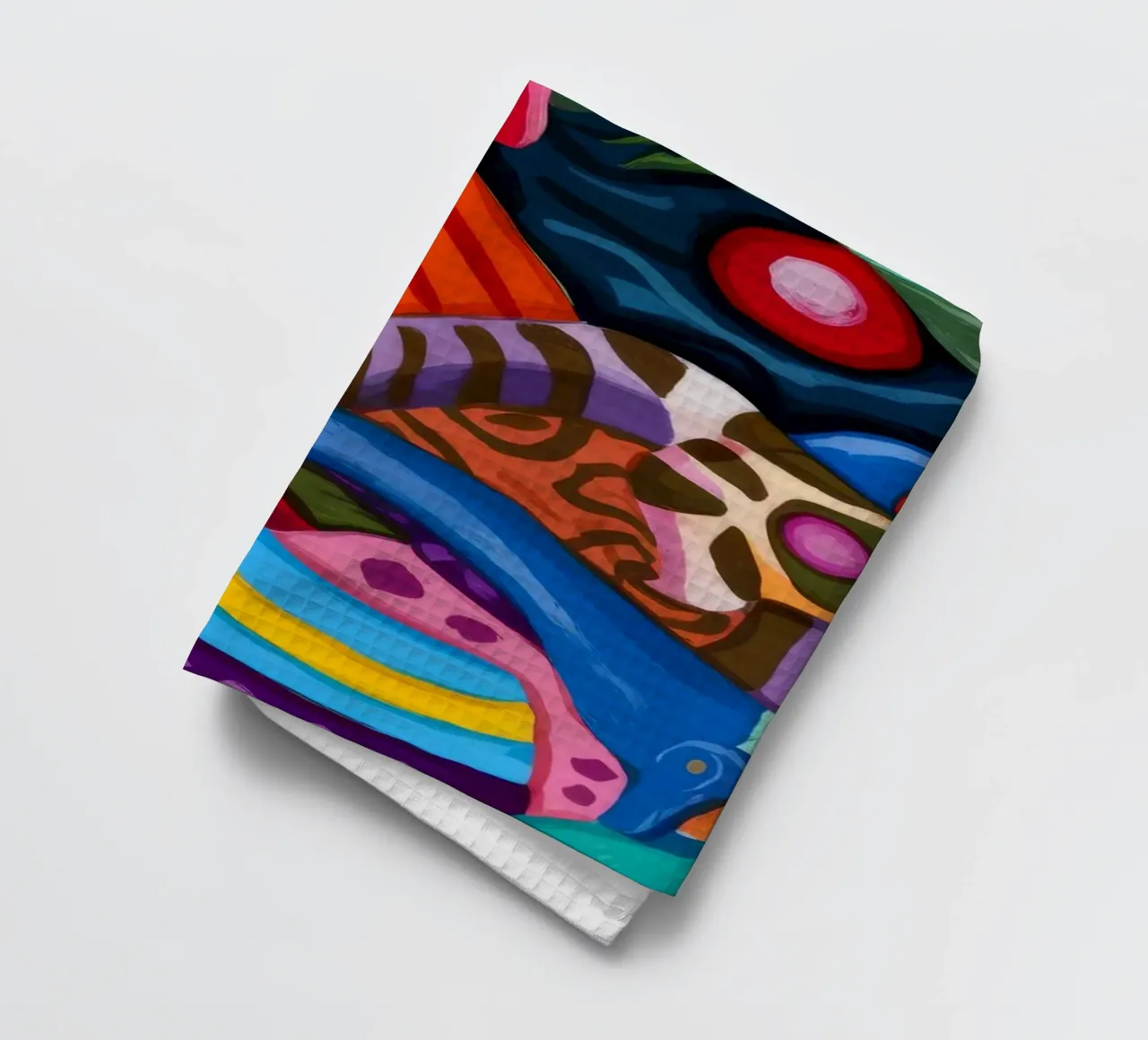 Energiek abstract wonderland theedoek van Monarco Virtuoso