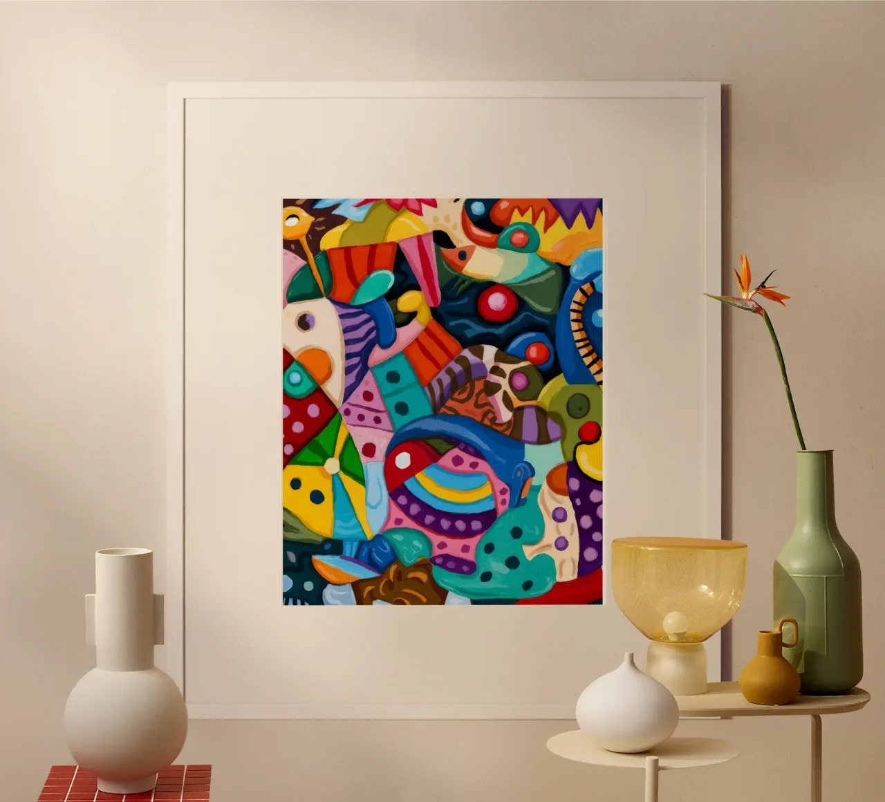 Energiek abstract wonderland poster van Monarco Virtuoso