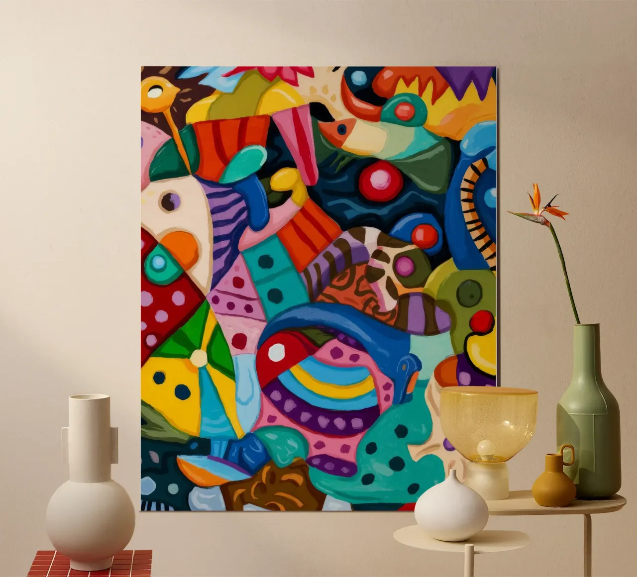 Energiek abstract wonderland poster van Monarco Virtuoso