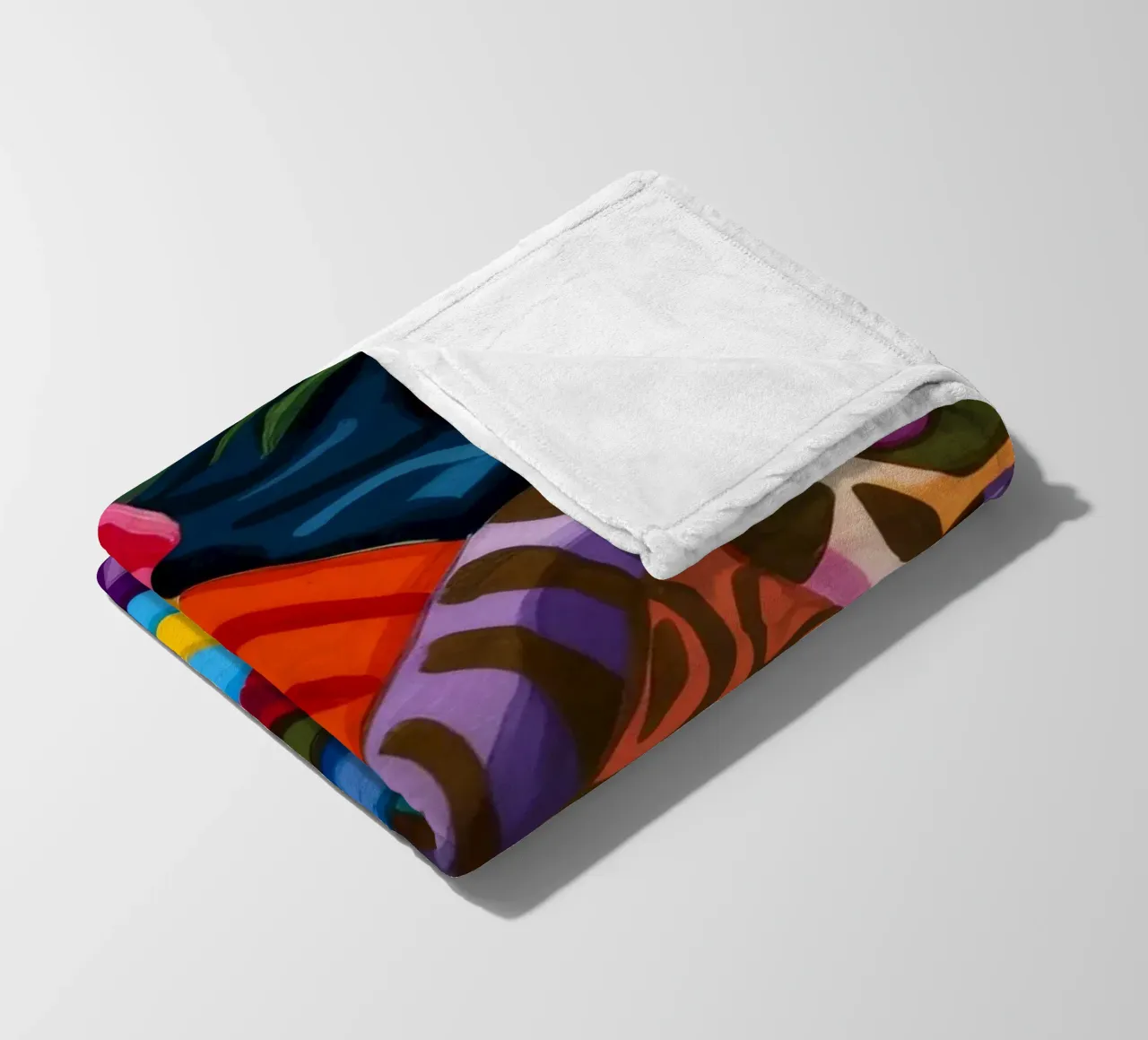 Energetic Abstract Wonderland fleece blanket by Monarco Virtuoso