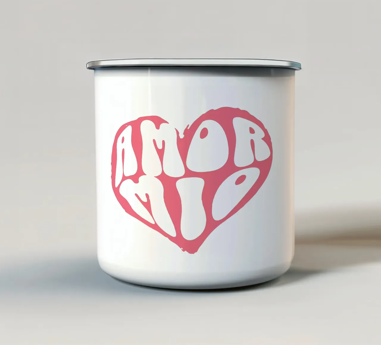 il mio amore tazza in smalto da Gunawan Rb