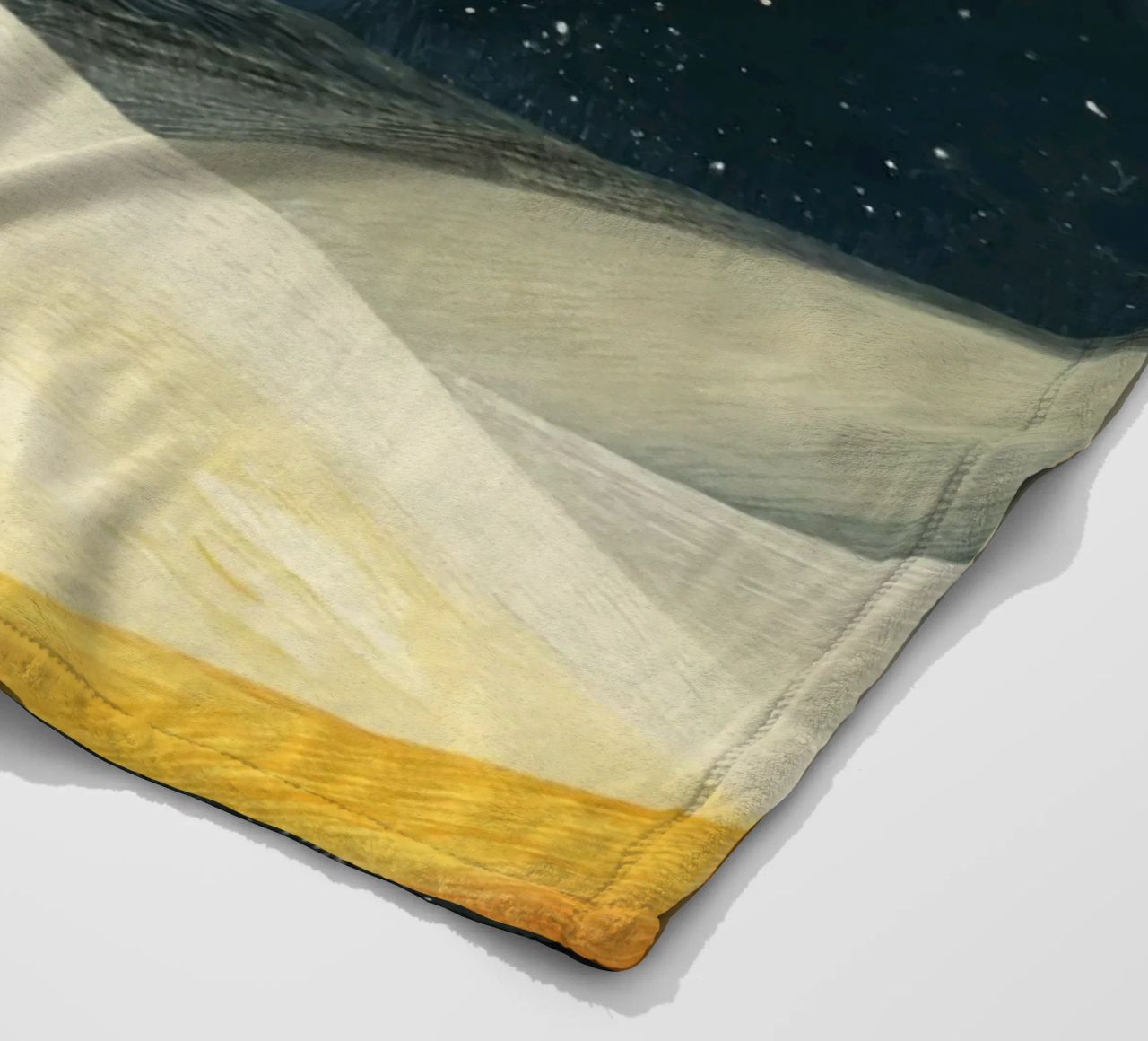 Astronaut Fox Floating in Space – Minimalist Kids Art fleece blanket by Modern Muse