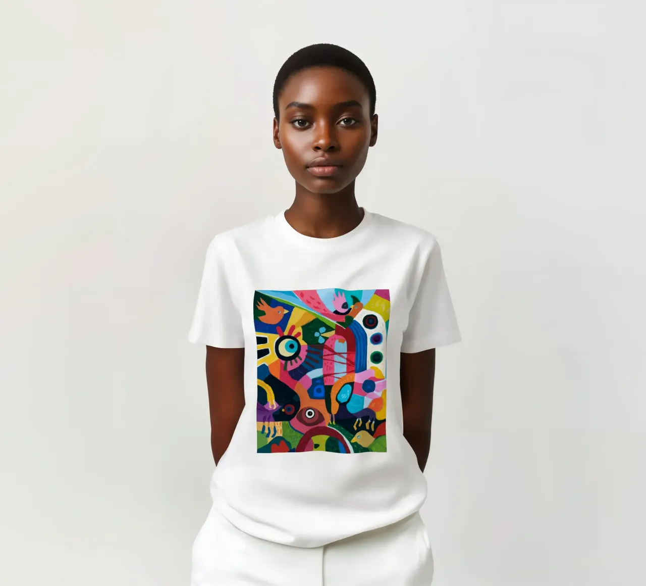 Vivid Abstract Kaleidoscope t-shirt by Monarco Virtuoso