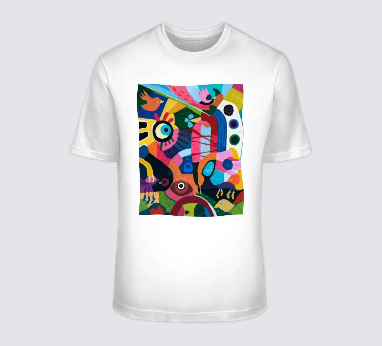 Vivid Abstract Kaleidoscope t-shirt by Monarco Virtuoso