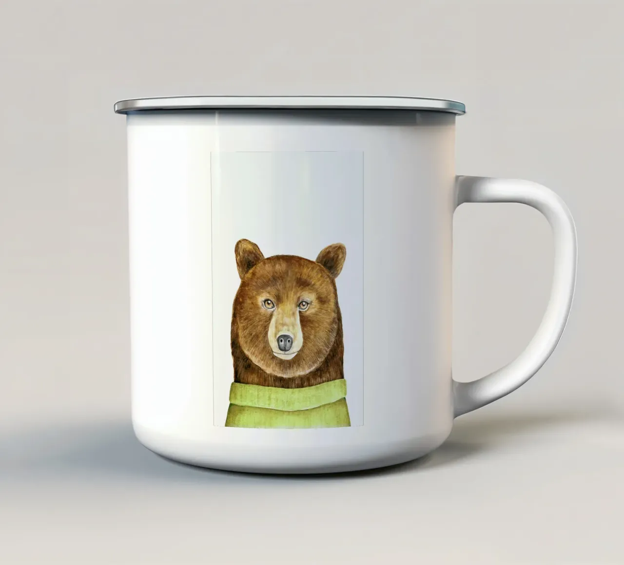 Paul The Bear tazza in smalto da Little Flourishes
