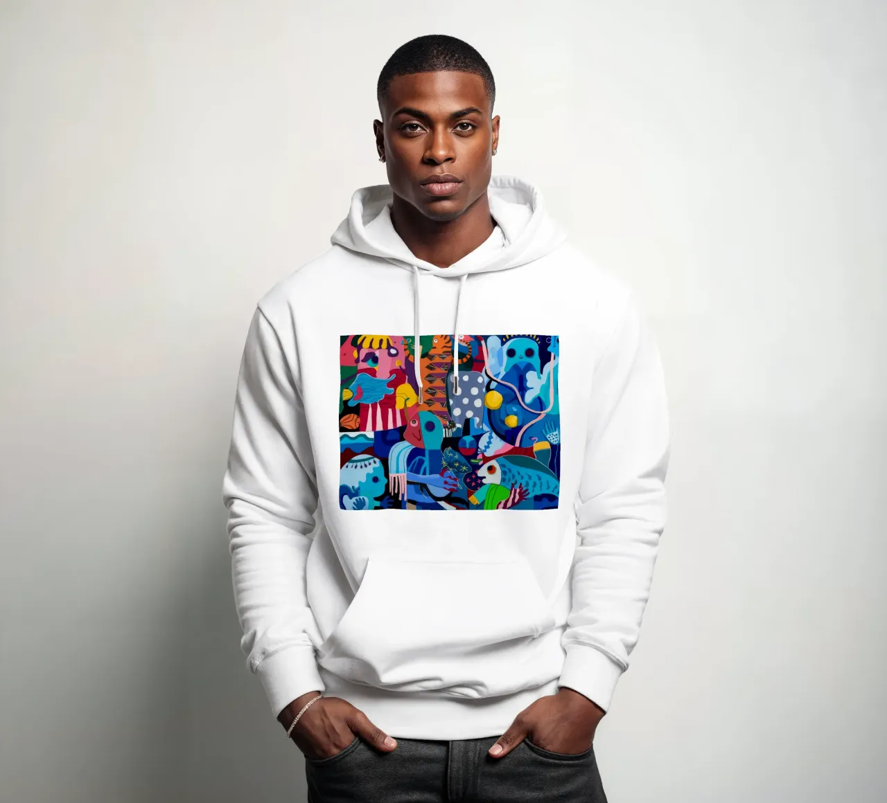 Dynamic Patterned Symphony hoodie by Monarco Virtuoso