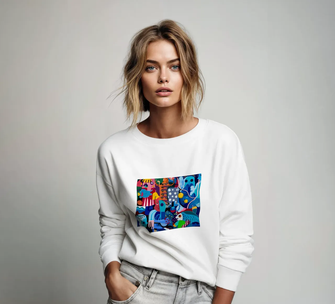 Dynamic Patterned Symphony sweatshirt by Monarco Virtuoso