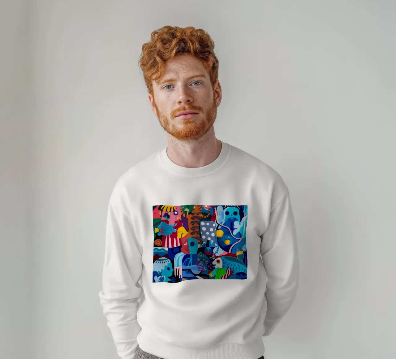 Dynamic Patterned Symphony sweatshirt by Monarco Virtuoso