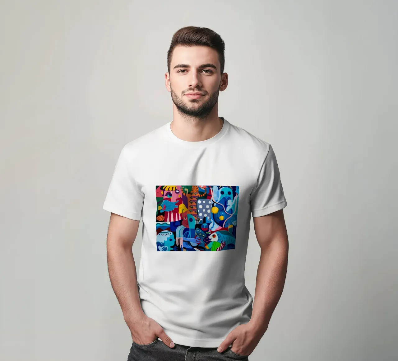 Sinfonia dinamica a motivi t-shirt da Monarco Virtuoso