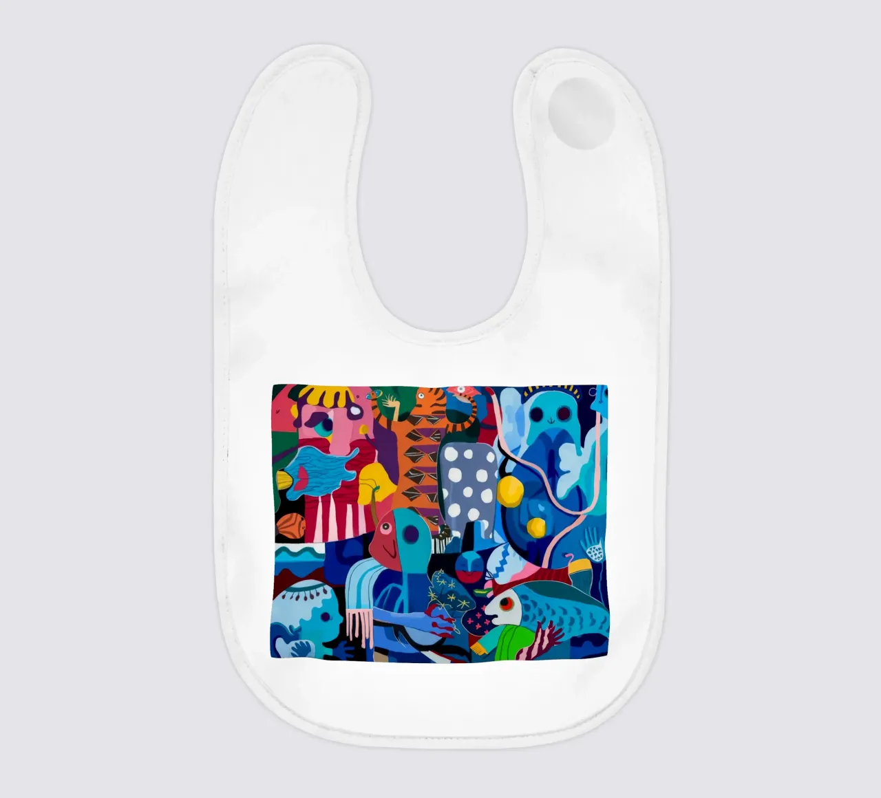 Dynamic Patterned Symphony baby bib by Monarco Virtuoso