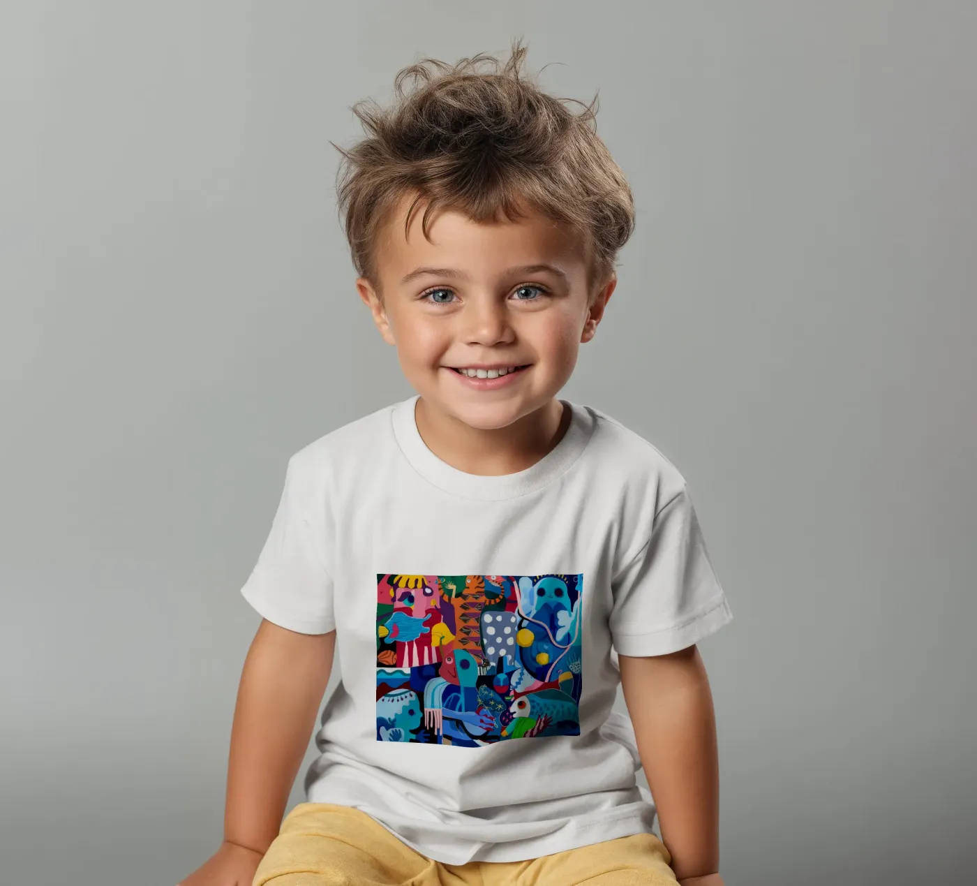 Dynamic Patterned Symphony Kinder T-Shirt von Monarco Virtuoso