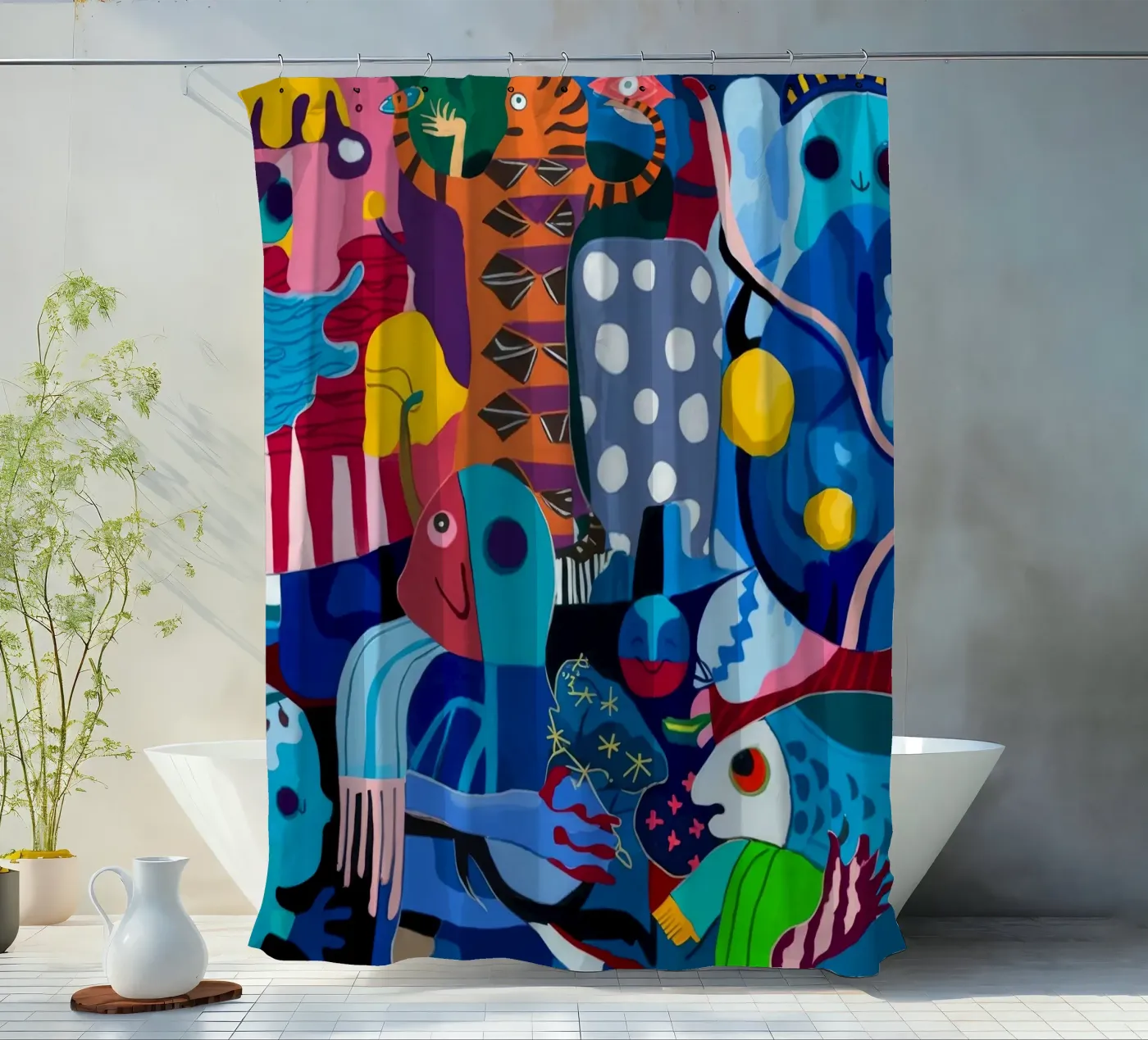 Symphonie à motifs dynamiques rideau de douche de Monarco Virtuoso