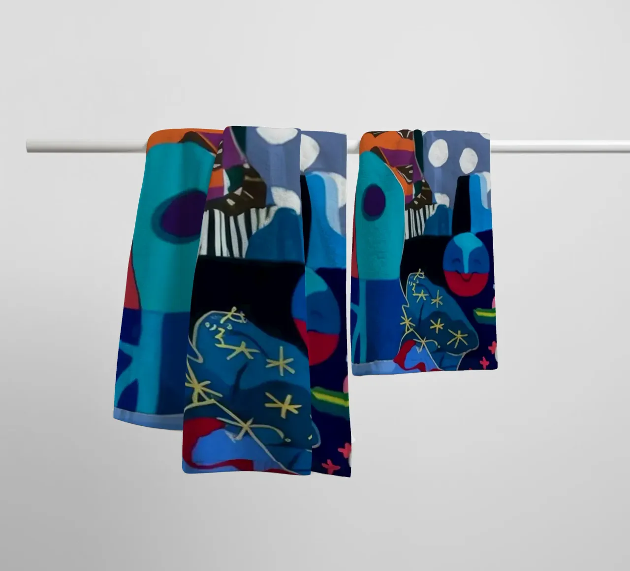 Symphonie à motifs dynamiques serviette de bain de Monarco Virtuoso
