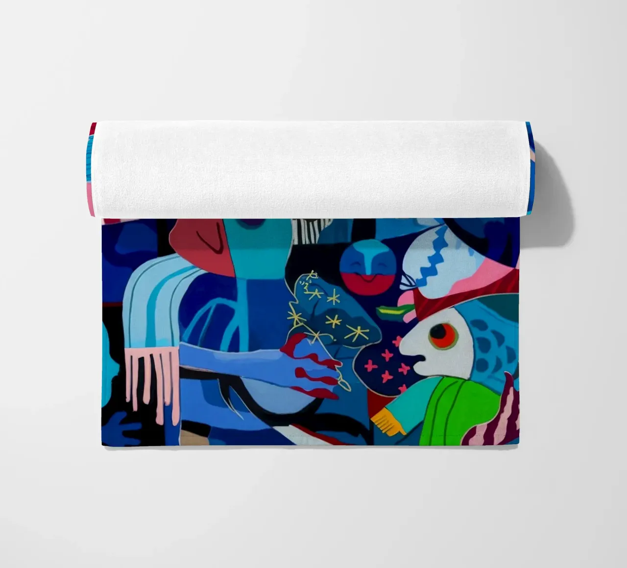 Dynamische Symfonie met patroon strandhanddoek van Monarco Virtuoso