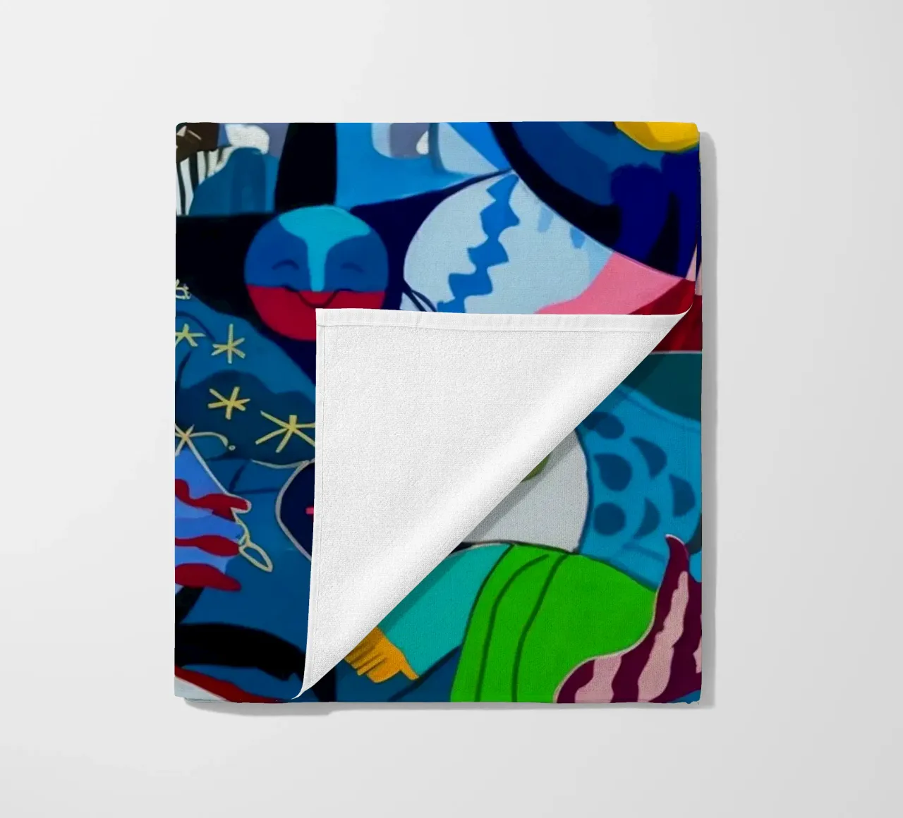 Dynamische Symfonie met patroon strandhanddoek van Monarco Virtuoso