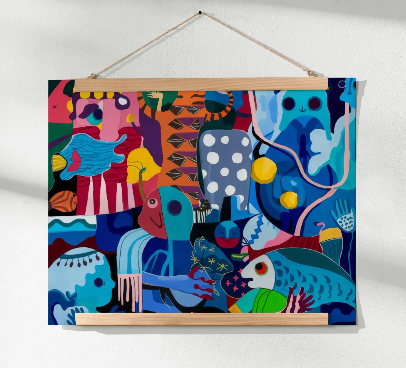 Dynamic Patterned Symphony poster van Monarco Virtuoso