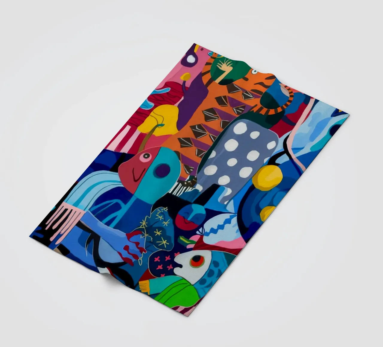 Dynamic Patterned Symphony fleece blanket by Monarco Virtuoso