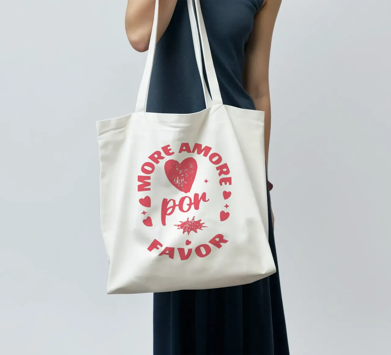 more love please tote bag by Gunawan Rb