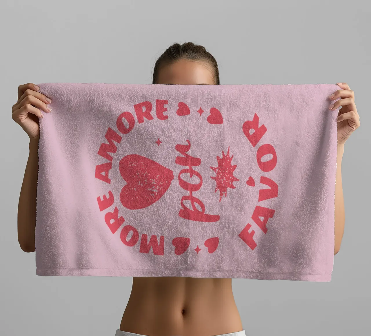 more love please towel by Gunawan Rb