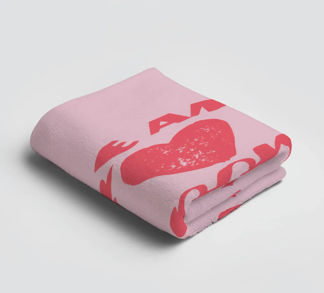 more love please towel by Gunawan Rb
