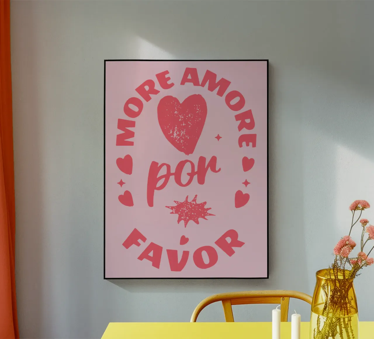 more love please acrylic glass by Gunawan Rb