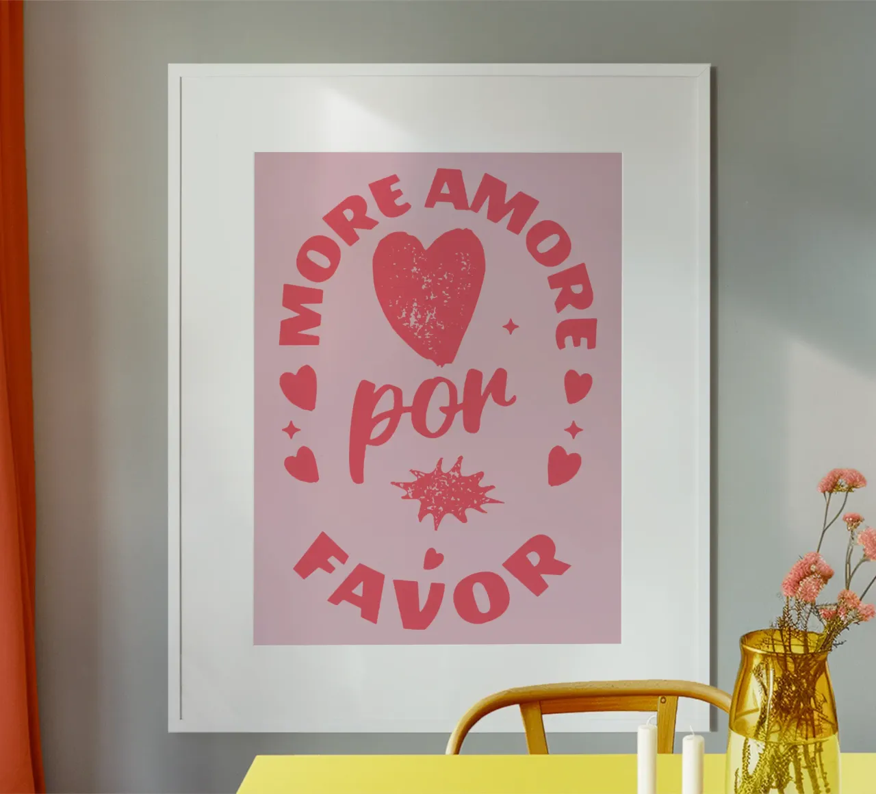 more love please poster by Gunawan Rb