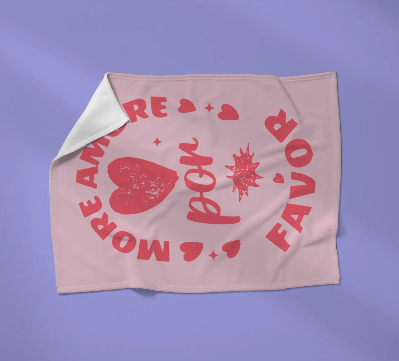 more love please fleece blanket by Gunawan Rb