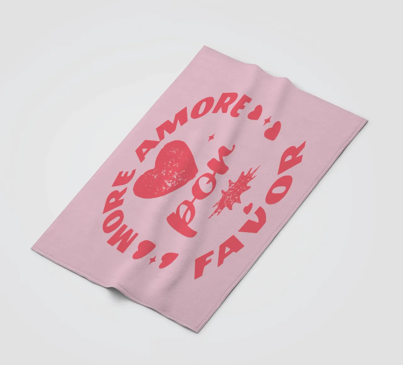 more love please fleece blanket by Gunawan Rb