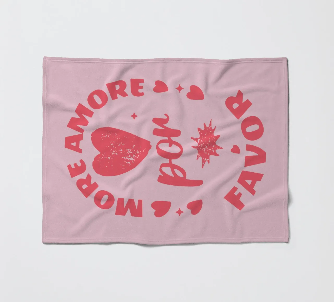 more love please fleece blanket by Gunawan Rb