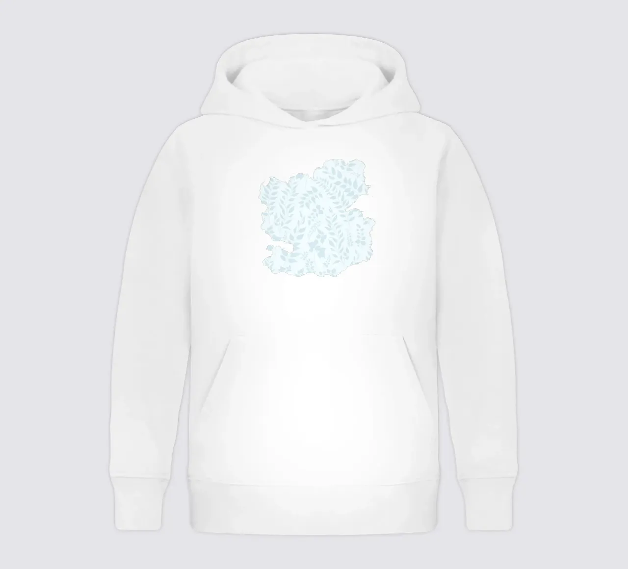 Estampado Botánico Greenery Hojas Azules sudadera con capucha para niño de SilverPegasus