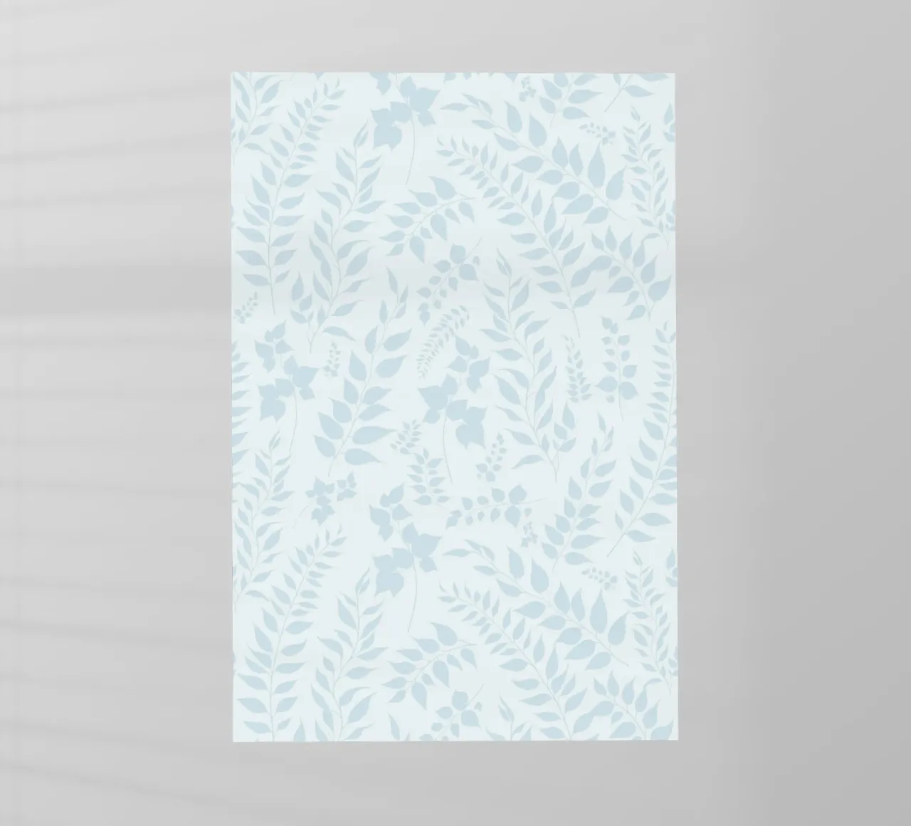 Estampado Botánico Greenery Hojas Azules lámina retroiluminada de SilverPegasus