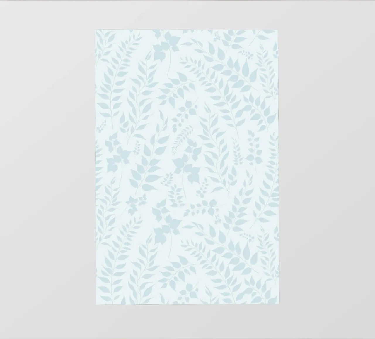 Estampado Botánico Greenery Hojas Azules lámina retroiluminada de SilverPegasus