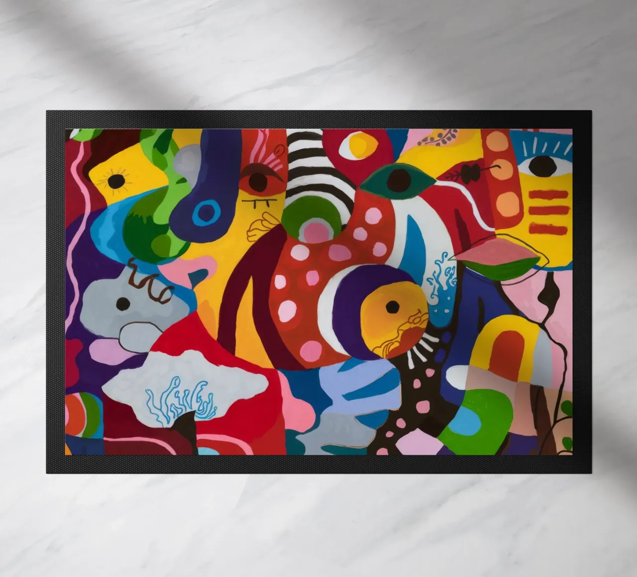 Whimsical Abstract Wonderland doormat by Monarco Virtuoso