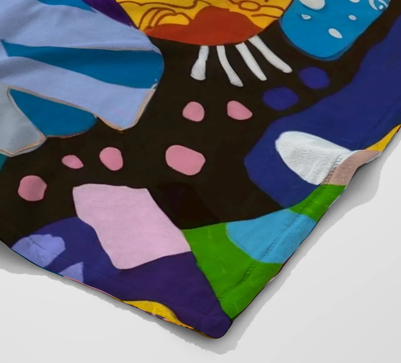 Whimsical Abstract Wonderland fleece blanket by Monarco Virtuoso