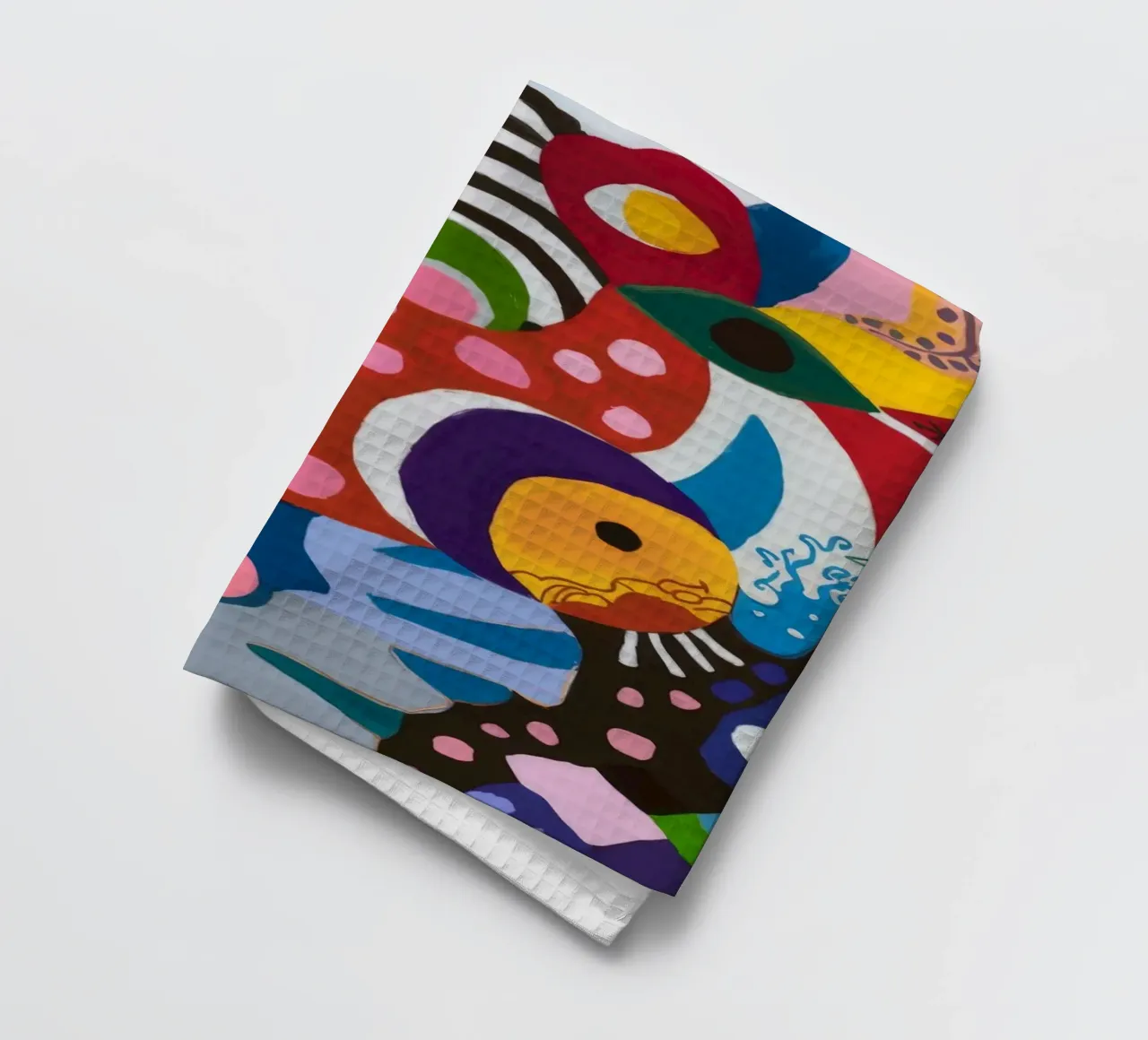 Whimsical Abstract Wonderland tea towel by Monarco Virtuoso