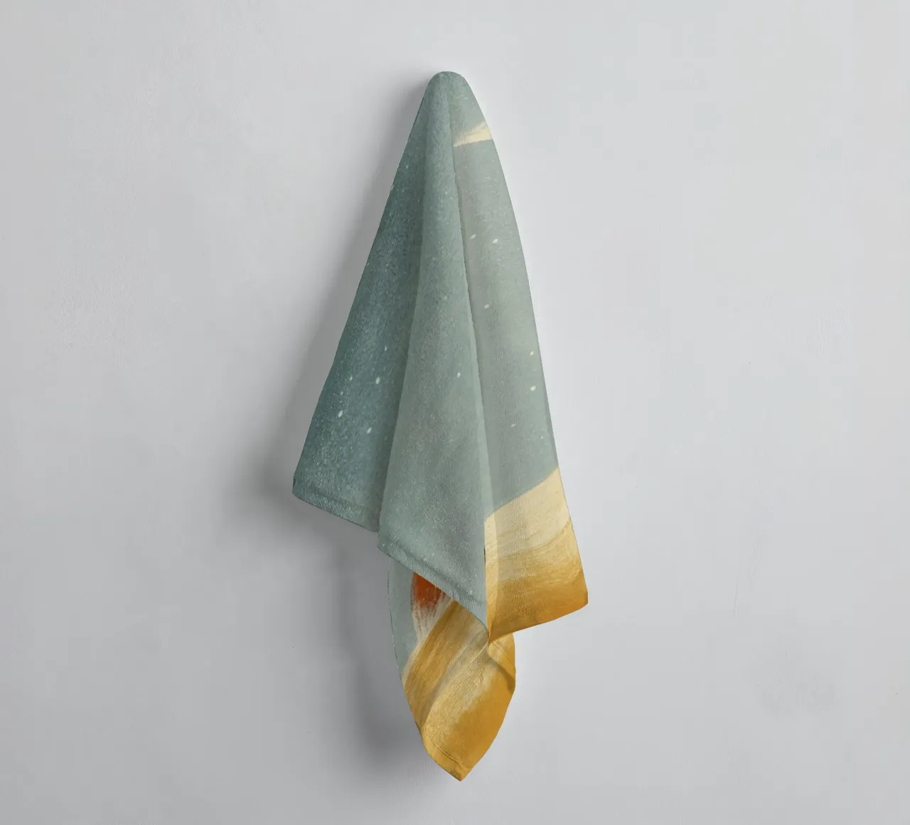 Astronaut Fox Floating in Space – Cute Minimalist Art towel by Modern Muse