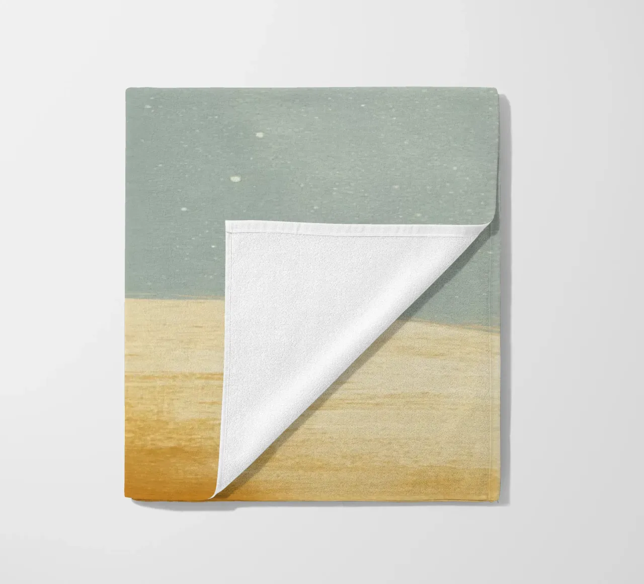Astronaut Fox Floating in Space – Cute Minimalist Art beach towel by Modern Muse