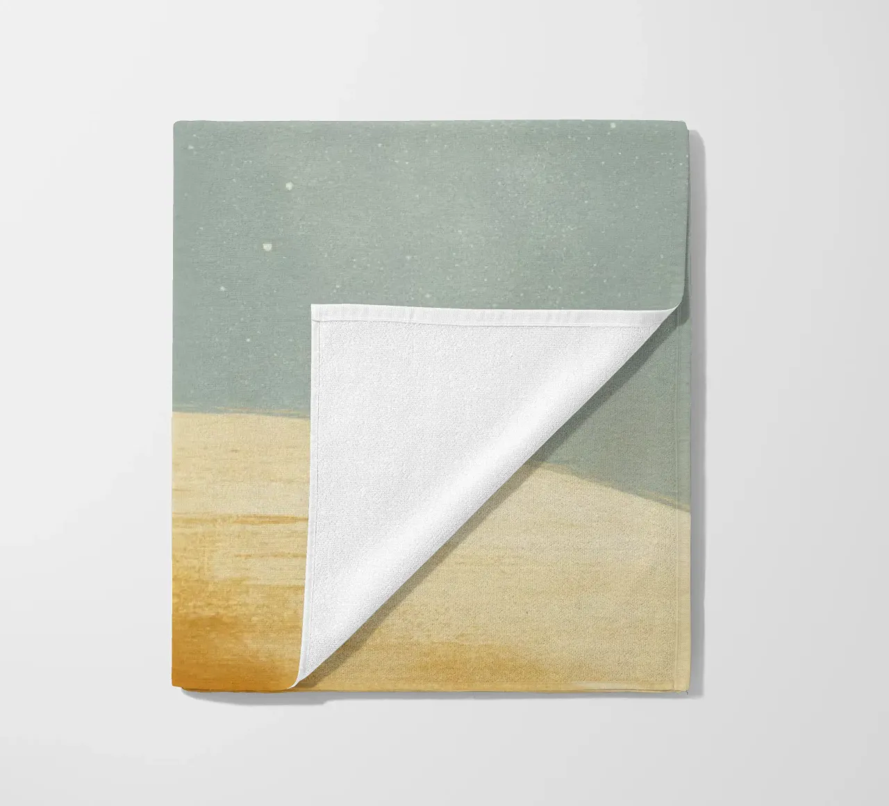 Astronaut Fox Floating in Space – Cute Minimalist Art beach towel by Modern Muse