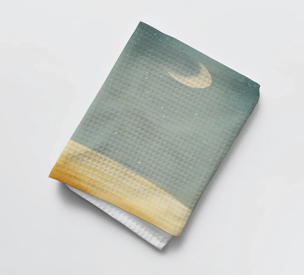 Astronaut Fox Floating in Space – Cute Minimalist Art tea towel by Modern Muse