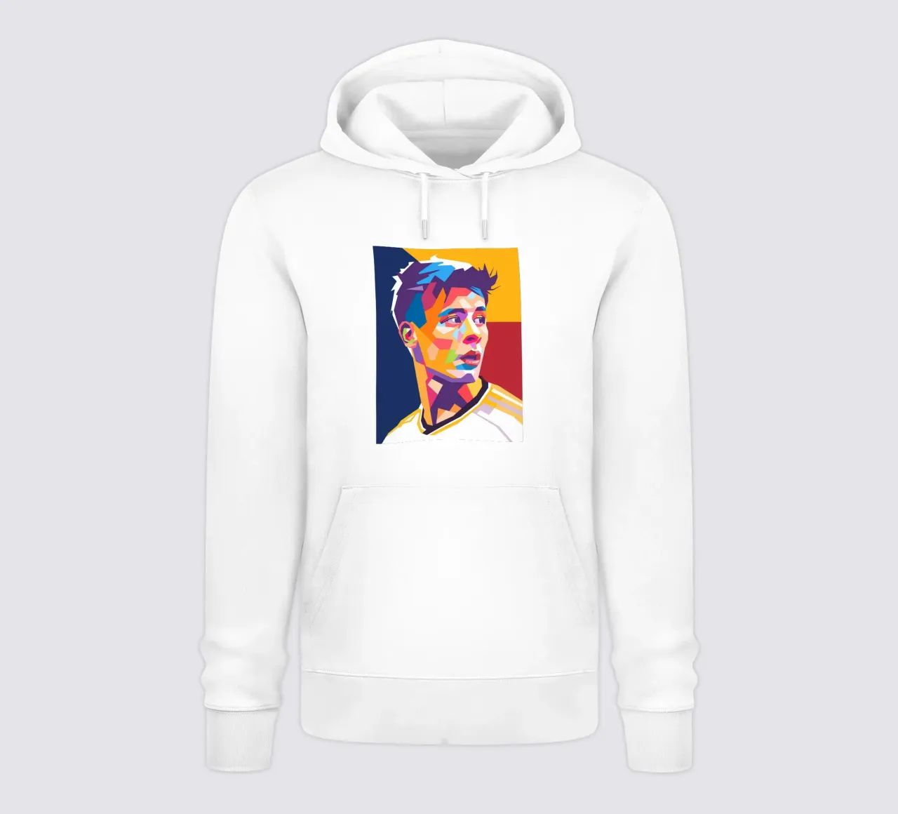 Arda Guller ritratto pop art felpa con cappuccio da Hantamrata
