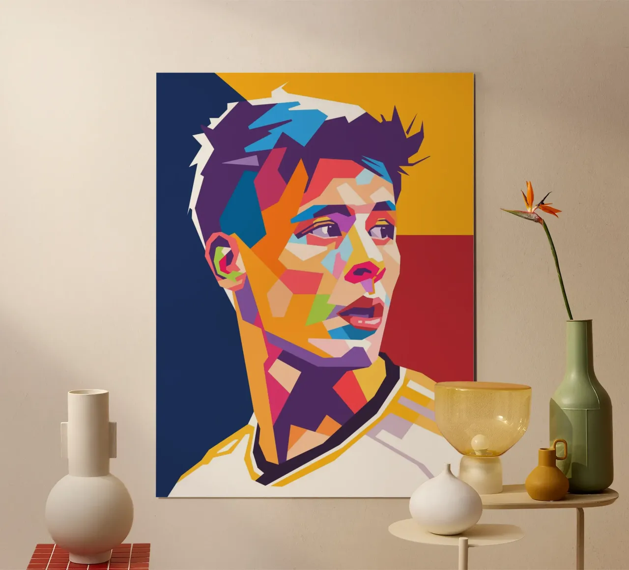 Arda Guller ritratto pop art poster con telaio in legno da Hantamrata